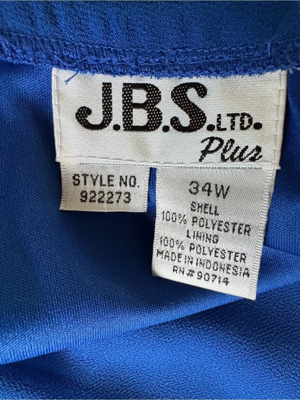 J.B.S. vibrant cobalt